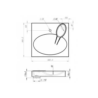 Раковина над стиральной машиной Maretti EN13SM32-844, белая